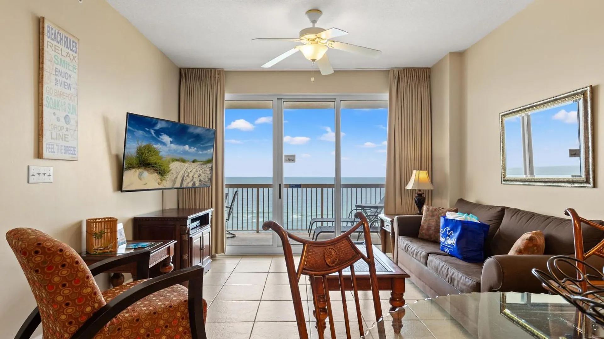 Gulf Front Master Br In Sunrise Beach With Amazing Views! Sleeps 7! Panama City Beach
